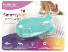 Smartykat Loco Laser Exercise Electronic Light Cat Toy - Grey