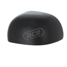 Wing Door Mirror Cover Cap Casing For Fiat Panda 2012-2024 Black Passengers Side