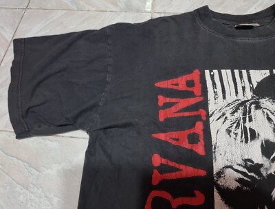 rare Vintage Nirvana Kurt Cobain 90's T-Shirt XL | eBay