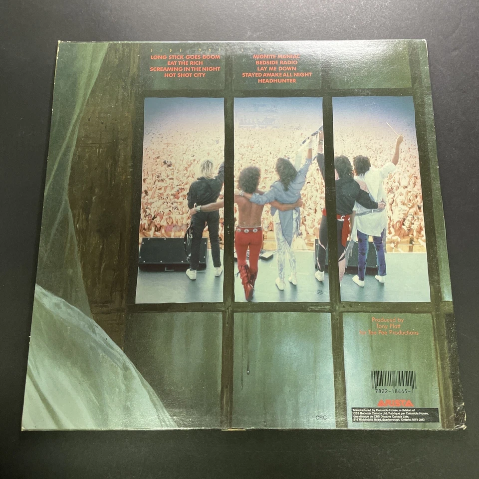 Krokus, Alive And Screamin' LP Vinyl Record Original 1986 Press Canada Import VG - Image 2 of 4