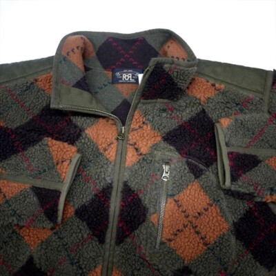 RRL Double RL RALPH LAUREN boa fleece jacket Men's Size M