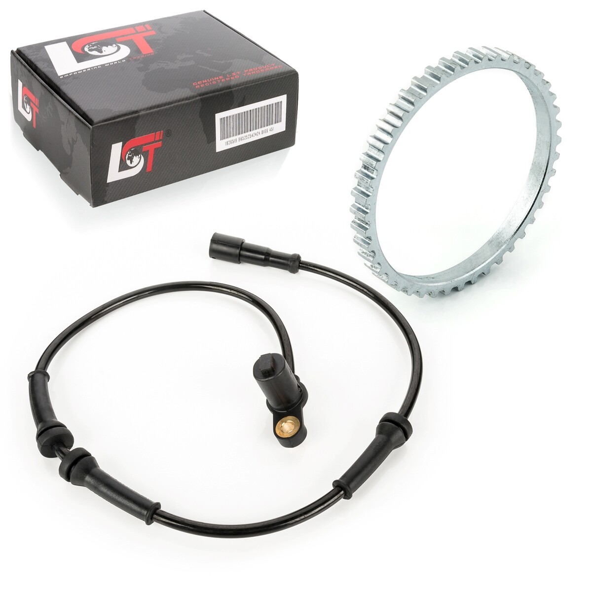 Abs Sensor and Abs Ring Set Front Speed Sensor 44 Teeth for Renault Scenic I