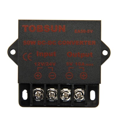Power Converter DC 12V/24V to DC 5V 10A 50W Step Down Buck Voltage Regulator