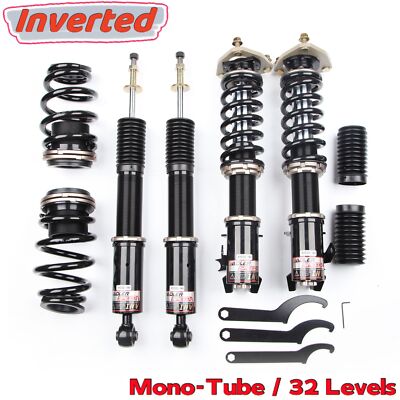 32 Click Mono Tube Coilovers Kit Inverted Shocks For 2006-2011 Honda Civic FA FG
