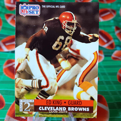 1991 NFL PRO SET - 2nd Round - Ed King #758 - Cleveland Browns - EX