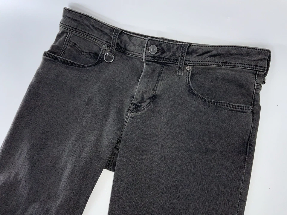 Pantalones de mezclilla ajustados al tobillo Burberry Brit Westbourne 31x29 para mujer gris pavo YGI W4-113 Foto 3 de 4