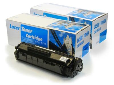Q2612A 2er-Pack schwarze Laser-Tonerkartuschen kompatibel mit HP12A