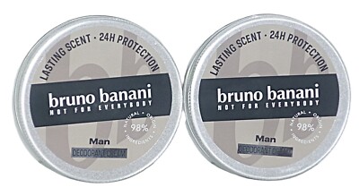2 x Bruno Banani Lasting Scent 24h Protection Man Deodorant Cream 40 ml