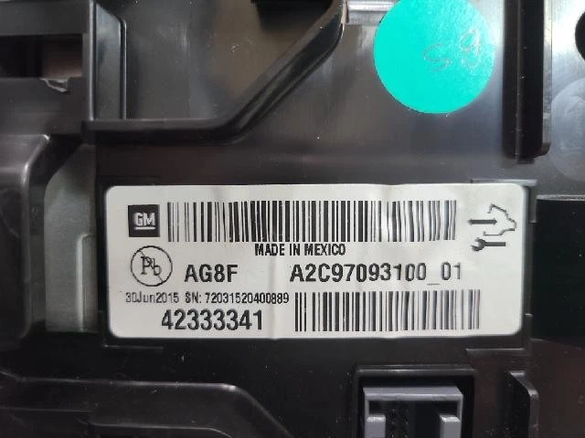 Chevrolet Spark EV 2015 grupos de instrumentos 42333341 Foto 3 de 4