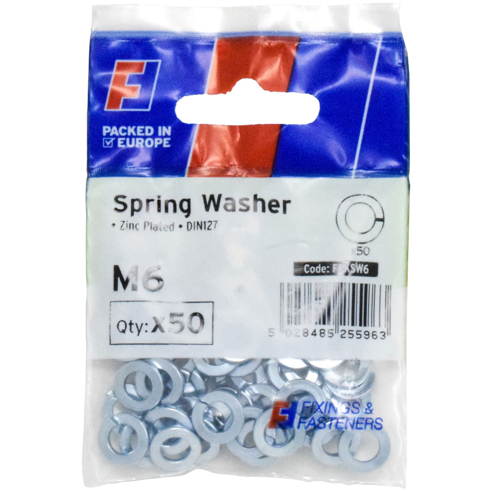 ForgeFix Spring Washer M6 ForgePack 50