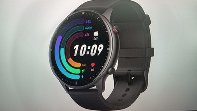 SW-0281 Amazfit GTR 2e Smartwatch,1,39'' AMOLED Display,schwarz B-WARE