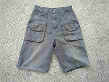 FUBU Cargo Shorts Youth Boys 16 Gray Inseam: 11" 100 Cotton Casual