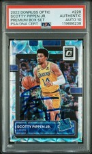 2022/23 Optic Scottie Pippen Jr. Premium Rookie /249 PSA 10 Autograph Grizzlies