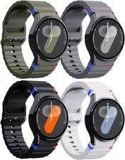 4 Pack Silicone Band Compatible with Samsung Galaxy Watch 7 Band 40Mm 44Mm Water