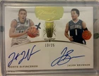 Jalen Brunson Donte Divicenzo Flawless Dual Autograph On Card Auto /25