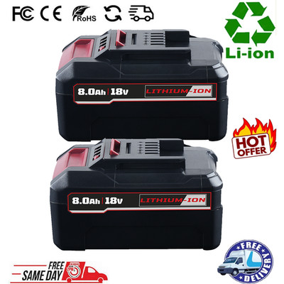 8Ah 2X 18V Ersatzakku Für Einhell 18V POWER X-CHANGE Lithium PXC Akku Ladegerät
