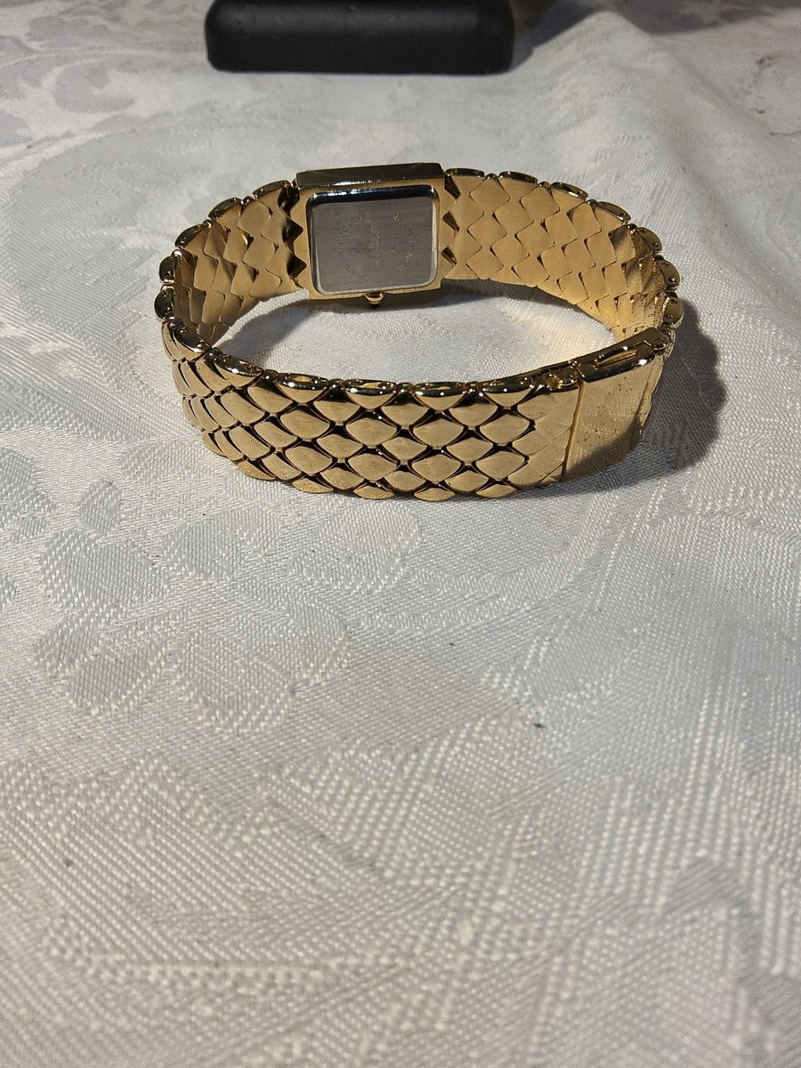 Joan Rivers Classics Diamond Quilted Gold Tone Ladies Watch  display picture 2