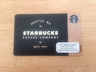 STARBUCKS Class Logo, Gold on Black ( 2015 ) Gift Card ( $0 ) | eBay