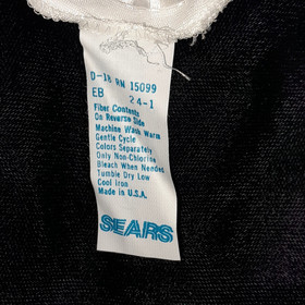 Sears Panties Size 7 White High Cut Satin Stripes Sissy Brief Panty Vintage NWT