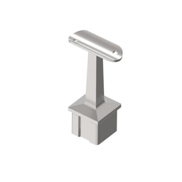 Edelstahl Handlaufhalter Pfosten V2A Aisi 304 Geschliffen 40X40Mm Handlauf 42,4-image