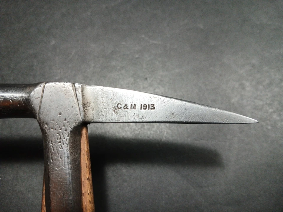 Antique Rare C&M ?Civil & Military? Strapped Claw Hammer, 1913 - Image 3 of 4