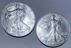 2021 American Silver Eagles. Two coins Type 1 and Type 2 Silver Eagle Ships Free