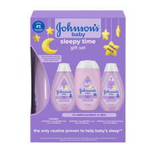 Johnson'S Baby Sleepy Time Gift Set with Calming Bedtime Bath, Bedtime Lotion