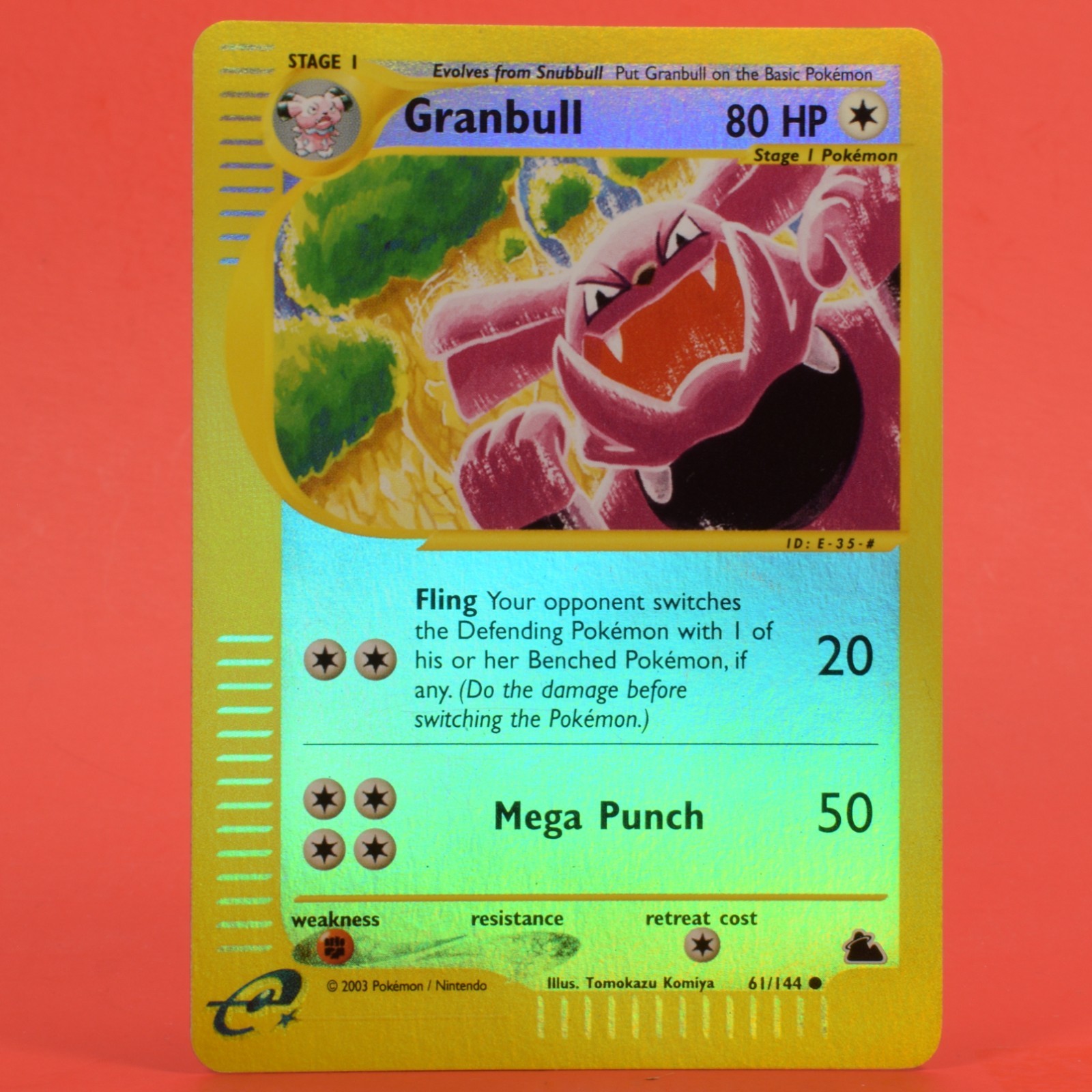 Pokemon TCG Card English e-Series Skyridge Granbull 61/144 Reverse Holo