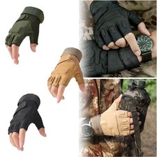 Fingerless Tactical Gloves for Shooting Hunting Cycling and Hiking Fit Men&Women