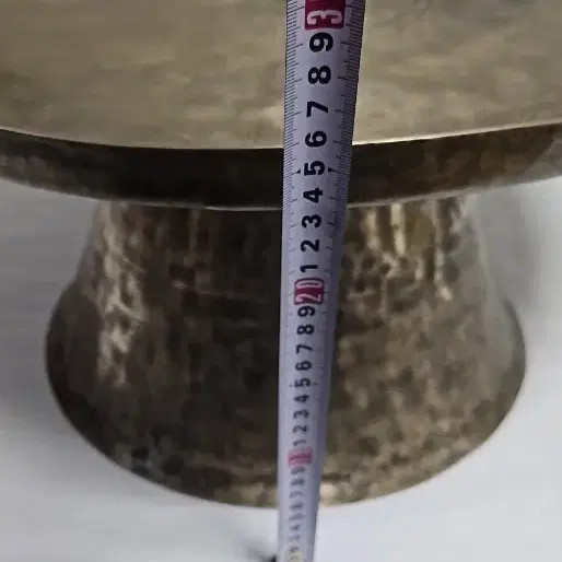 Old Bangja Yoo-gi Copper & Brass Tray with Mark, Antique