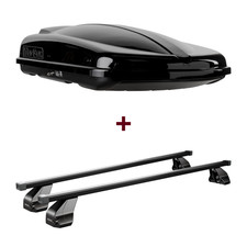 Dachbox Topbox TopBox 480 + Dachträger Menabo für Mercedes CLS Coupe Typ C219