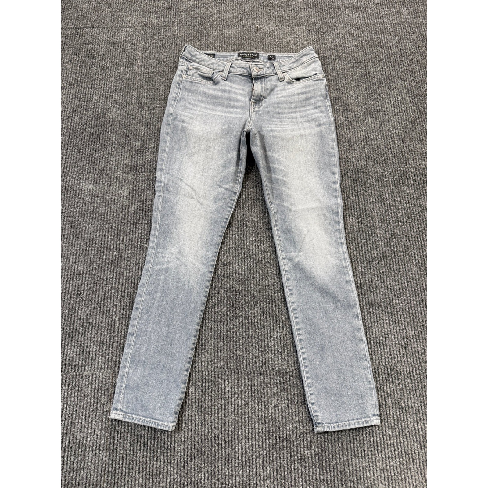 Womens 6/28 Light Wash Candiani Denim Mid Rise