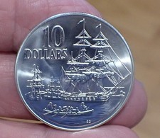 1988 Bicentenary $10 .925 Silver Coin Unc  ASW .5947oz