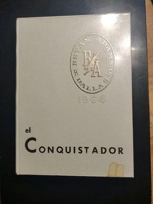 1964 BRYAN ADAMS High School Yearbook (Dallas, TX) VG+ Condition