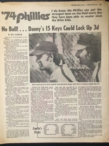 Hank Aaron Chase Babe Ruth 714 Home Runs 1974 Baseball Guide-Philadelphia Daily - Picture 8 of 18