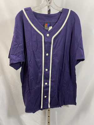 Vintage SUN Shirt Baseball Jersey Living On The Edge 90s Y2k  Size Large NWT