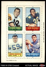 1969 Topps 4-in-1 Football Clendon Thomas 3 - VG