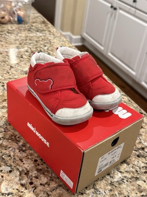 Miki House Shoes Red Color Toddler Shoes Size 14.5cm Made In Japan