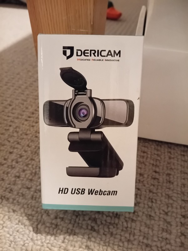 Dericam 1080P Full HD Live Streaming Webcam - Black