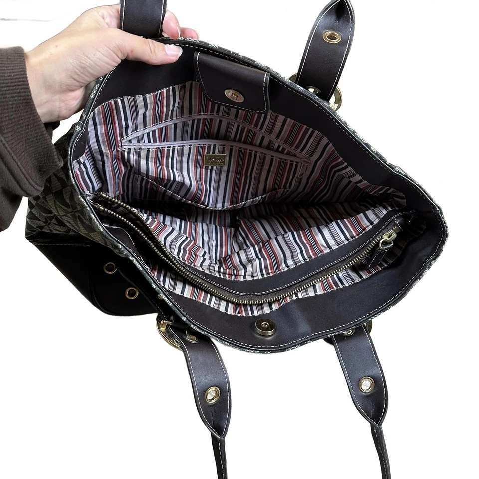 MAXX Нью-Йорк наплечная сумка синий коричневый GeometricY2K - Изображение 4 из 4