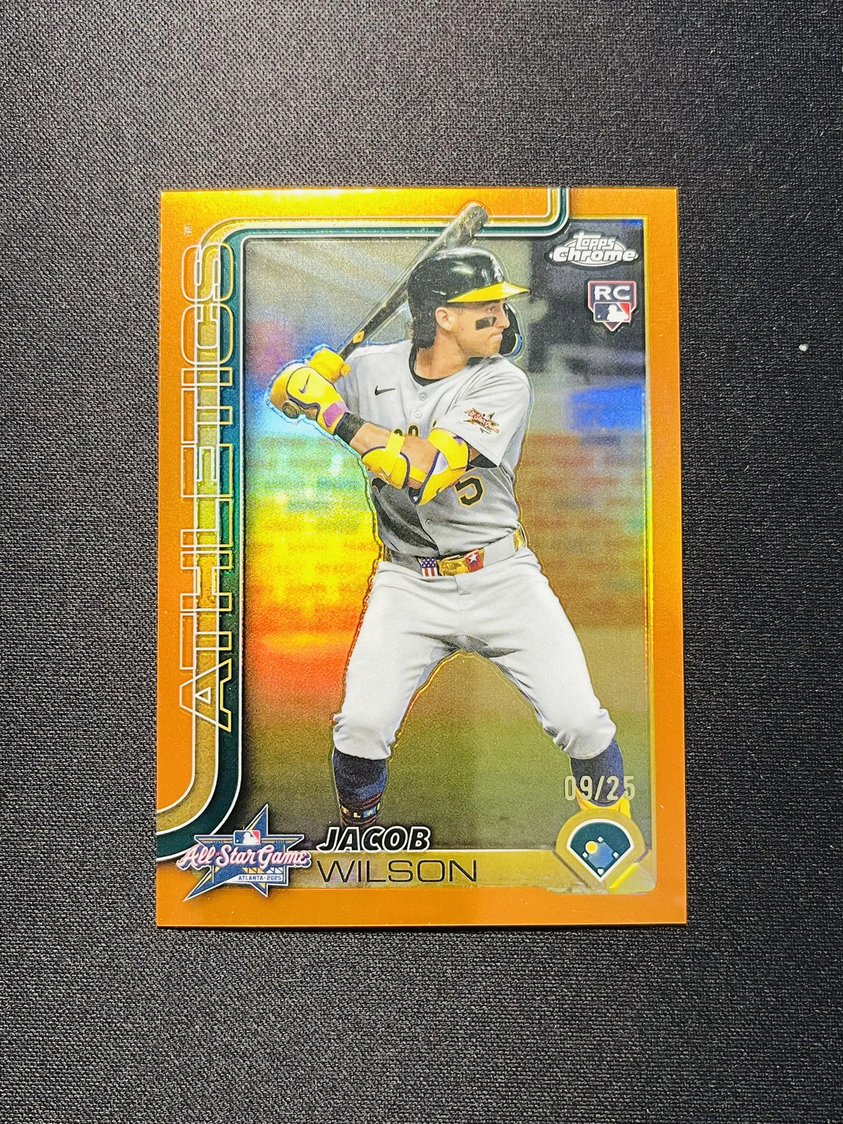 2025 Topps Chrome Update Jacob Wilson #ASGC-4 All-Star Game Orange 09/25 RC PP67