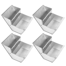 4pcs Metal Rabbit Feeder Box Bunny Food Dispenser for Cages Anti Chew Easy To