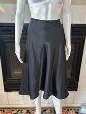 Vassarette Women's A-Line Skirt half Slip Large Black Knee Length vtg RN 20169