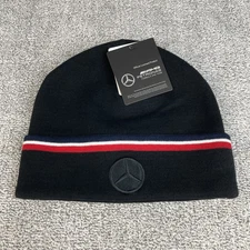 Mercedes AMG Petronas F1 Team Beanie Black 2024 Winter Knit Cap Formula Racing
