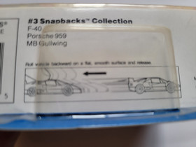 VTG Galoob 1989 Micro Machines Snap Backs #3 F-40 Porsche 959 MB Gullwing 6433
