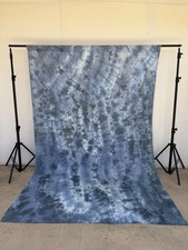 6x9 ft Blue  Gray Abstract Tie-Dye Photography Backdrop Background Muslin