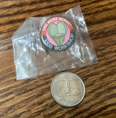 #ad The Home Depot Kids Workshop Lapel Pin New Sealed $9.99