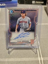 2021 Bowman Chrome Prospect Autograph Blaze Jordan Mojo Refractor Boston Red Sox