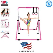 Gymnastics Bars, Adjustable Height Gymnastic Horizontal Bars, Children Foldin...