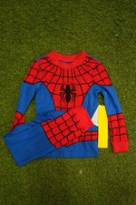 Disney Marvel Spider-Man Pijamas Kids 4 Multicolor Graphic Print Crew Neck